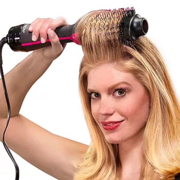 Revlon® Salon One-Step™ Volumizer and Hair Dryer Brush in Black/Pink - Picture 8 of 8